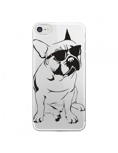 Coque iPhone 7/8 et SE 2020 Chien Bulldog Dog Transparente - Yohan B.