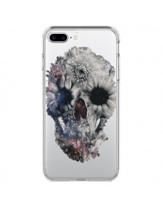 Coque iPhone 7 Plus et 8 Plus Floral Skull Tête de Mort...