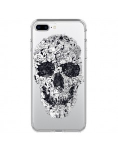 Coque iPhone 7 Plus et 8 Plus Doodle Skull Dessin Tête de...