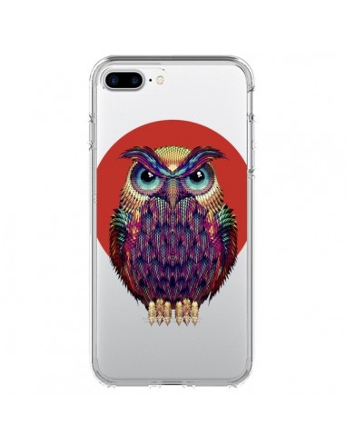 Coque iPhone 7 Plus et 8 Plus Chouette Hibou Owl Transparente - Ali Gulec