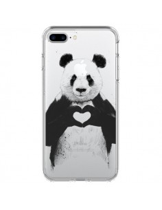 Coque iPhone 7 Plus et 8 Plus Panda All You Need Is Love...