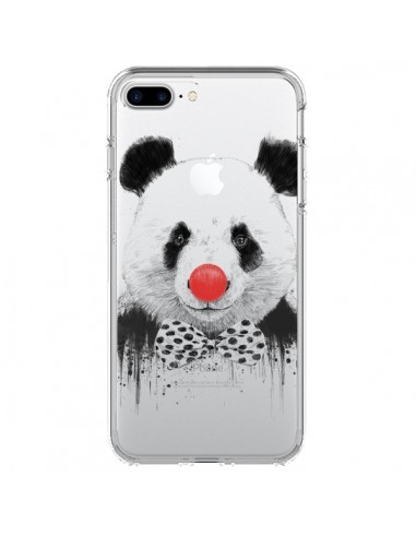 Coque iPhone 7 Plus et 8 Plus Clown Panda Transparente - Balazs Solti