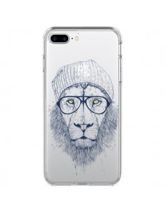 Coque iPhone 7 Plus et 8 Plus Cool Lion Swag Lunettes...