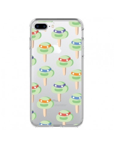 Coque iPhone 7 Plus et 8 Plus Tortues Ninja Tortle Transparente - Claudia Ramos