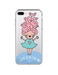 Coque iPhone 7 Plus et 8 Plus Love Is In The Air Fillette...