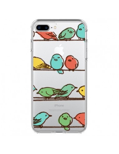 Coque iPhone 7 Plus et 8 Plus Oiseaux Birds Transparente - Eric Fan