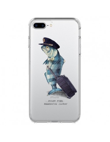 Coque iPhone 7 Plus et 8 Plus Pilot Fish Poisson Pilote Transparente - Eric Fan