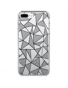Coque iPhone 7 Plus et 8 Plus Lignes Grilles Triangles...