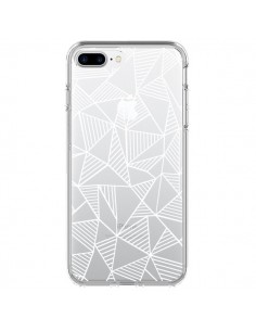 Coque iPhone 7 Plus et 8 Plus Lignes Grilles Triangles...