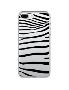 Coque iPhone 7 Plus et 8 Plus Zebre Zebra Noir...