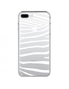 Coque iPhone 7 Plus et 8 Plus Zebre Zebra Blanc...