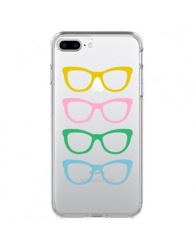 Coque iPhone 7 Plus et 8 Plus Sunglasses Lunettes Soleil Couleur Transparente - Project M