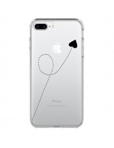 Coque iPhone 7 Plus et 8 Plus Travel to your Heart Noir...