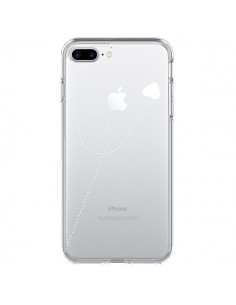 Coque iPhone 7 Plus et 8 Plus Travel to your Heart Blanc...