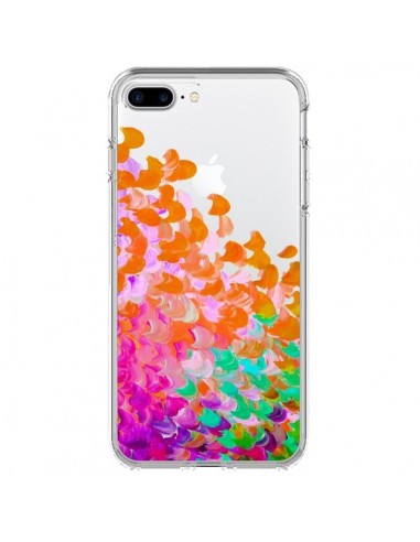 Coque iPhone 7 Plus et 8 Plus Creation in Color Orange Transparente - Ebi Emporium
