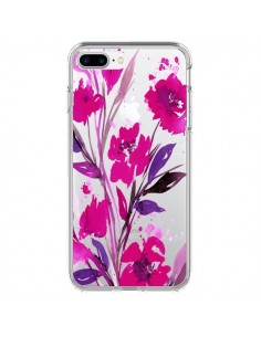 Coque iPhone 7 Plus et 8 Plus Roses Fleur Flower...
