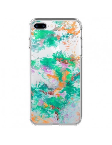 Coque iPhone 7 Plus et 8 Plus Mermaid Sirene Fleur Flower Transparente - Ebi Emporium