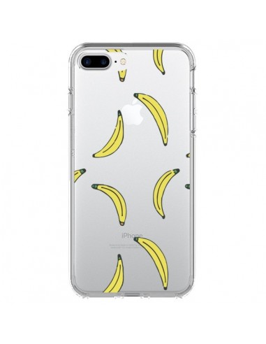 Coque iPhone 7 Plus et 8 Plus Bananes Bananas Fruit Transparente - Dricia Do