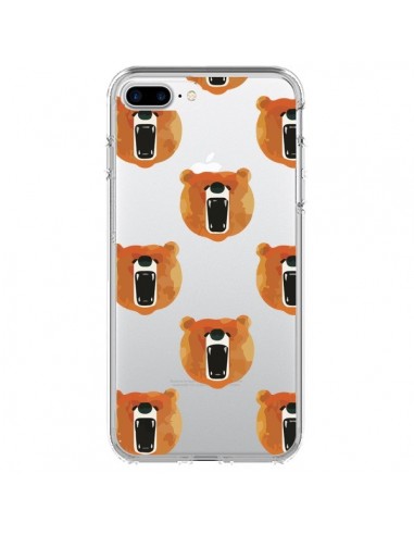 Coque iPhone 7 Plus et 8 Plus Ours Ourson Bear Transparente - Dricia Do