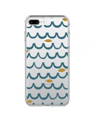 Coque iPhone 7 Plus et 8 Plus Poisson Fish Water Transparente - Dricia Do