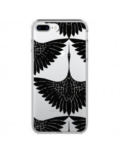 Coque iPhone 7 Plus et 8 Plus Paon Faisan Transparente -...