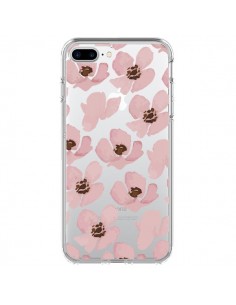 Coque iPhone 7 Plus et 8 Plus Fleurs Roses Flower...