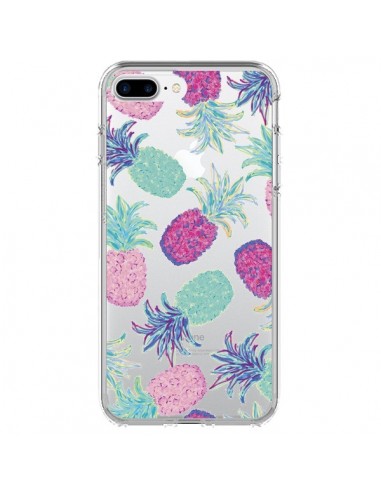Coque iPhone 7 Plus et 8 Plus Ananas Pineapple Fruit Ete Summer Transparente - Lisa Argyropoulos