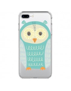 Coque iPhone 7 Plus et 8 Plus Hibou Owl Transparente -...