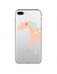 Coque iPhone 7 Plus et 8 Plus Licorne Unicorn Rose...