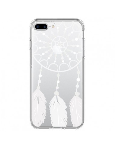 Coque iPhone 7 Plus et 8 Plus Attrape Rêves Blanc Dreamcatcher Transparente - Petit Griffin