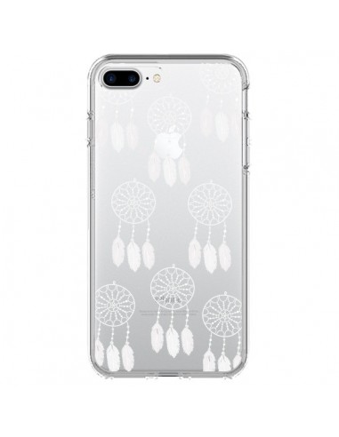 Coque iPhone 7 Plus et 8 Plus Attrape Rêves Blanc Dreamcatcher Mini Transparente - Petit Griffin
