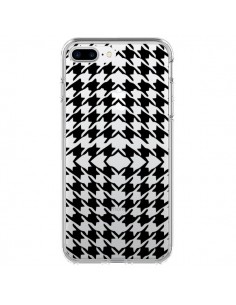 Coque iPhone 7 Plus et 8 Plus Vichy Carre Noir...
