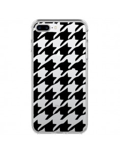 Coque iPhone 7 Plus et 8 Plus Vichy Gros Carre noir...