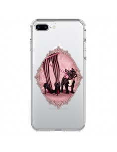 Coque iPhone 7 Plus et 8 Plus Lady Jambes Chien Bulldog...