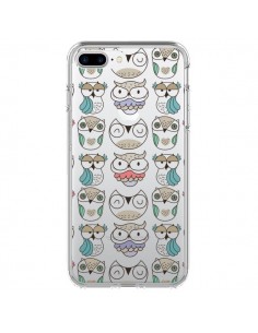 Coque iPhone 7 Plus et 8 Plus Chouettes Owl Hibou...
