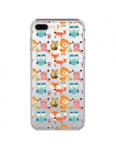 Coque iPhone 7 Plus et 8 Plus Renard Ecureuil Lapin Hibou...