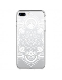 Coque iPhone 7 Plus et 8 Plus Mandala Blanc Azteque...