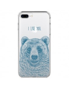 Coque iPhone 7 Plus et 8 Plus I Love You Bear Ours Ourson...