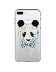 Coque iPhone 7 Plus et 8 Plus Panda Noeud Papillon...