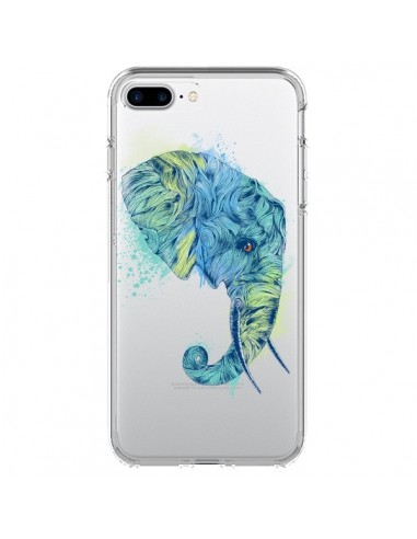 Coque iPhone 7 Plus et 8 Plus Elephant Elefant Transparente - Rachel Caldwell