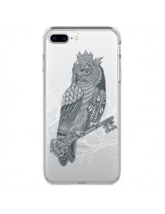 Coque iPhone 7 Plus et 8 Plus Owl King Chouette Hibou Roi...