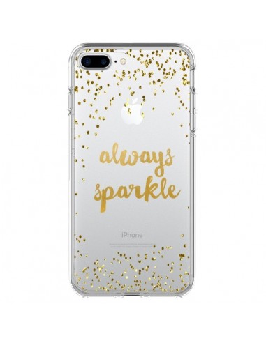 Coque iPhone 7 Plus et 8 Plus Always Sparkle, Brille Toujours Transparente - Sylvia Cook