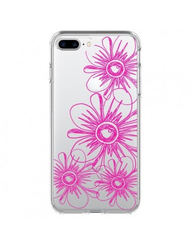 Coque iPhone 7 Plus et 8 Plus Spring Flower Fleurs Roses Transparente - Sylvia Cook