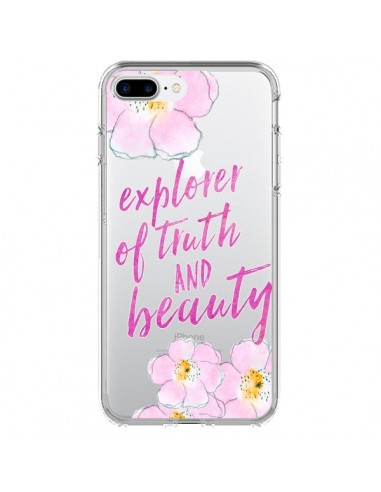 Coque iPhone 7 Plus et 8 Plus Explorer of Truth and Beauty Transparente - Sylvia Cook