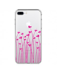 Coque iPhone 7 Plus et 8 Plus Love in Pink Amour Rose...
