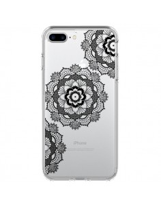 Coque iPhone 7 Plus et 8 Plus Triple Mandala Noir Black...