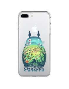 Coque iPhone 7 Plus et 8 Plus Totoro Manga Flower...