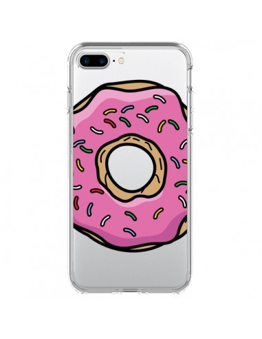 Coque iPhone 7 Plus et 8 Plus Donuts Rose Transparente - Yohan B.