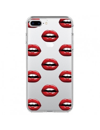 Coque iPhone 7 Plus et 8 Plus Lèvres Rouges Lips Transparente - Yohan B.