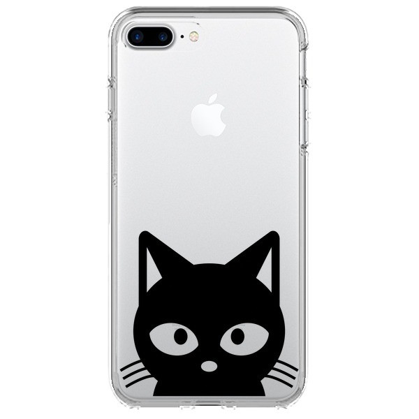 coque iphone 7 silicone noir chat